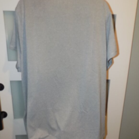 Puma Heathered Gray Dry Cell Moisture Management Logo Crew Neck SS Shirt Size 3X - Picture 3 of 3